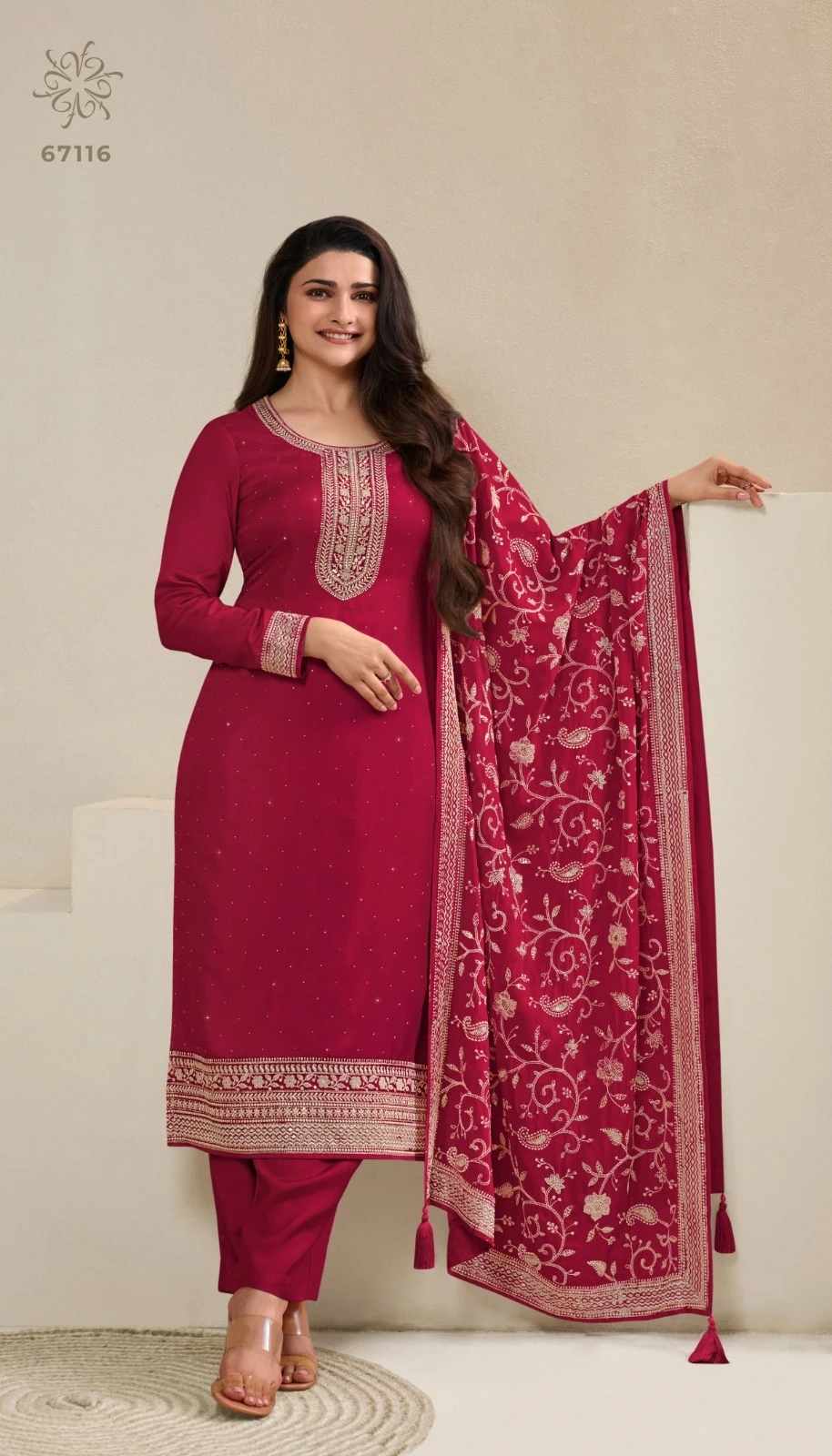 Vinay Parul Colour Plus Dola Wholesale Designer Salwar Suit Catalog — Wholesale Salwar Suits, MPA wholesale from Surat - Gallery Image 2